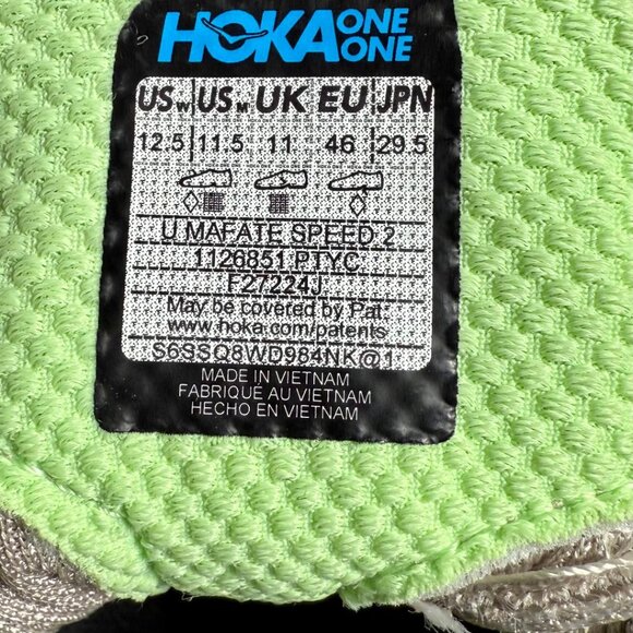Hoka One One Mafate Speed 2 Putty Eucaly... 1126851-PTYC Sz: 11.5 **NEW** - Picture 9 of 11